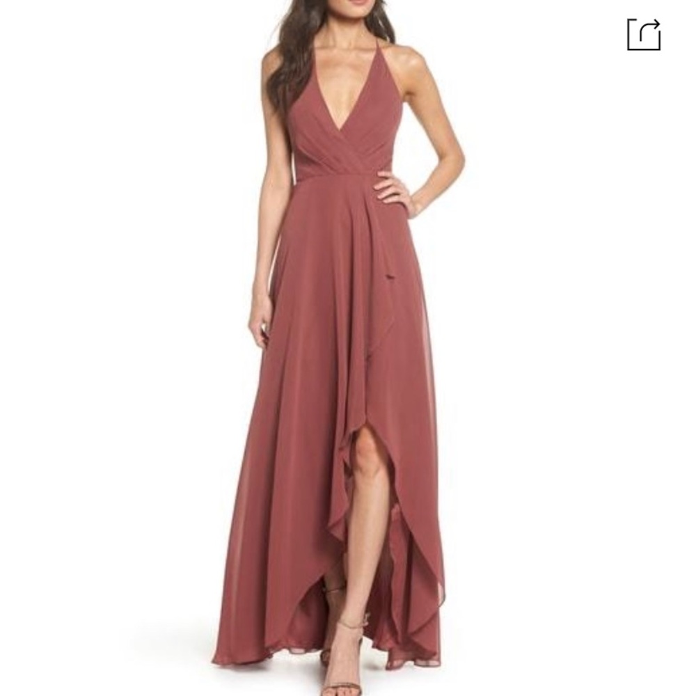 Jenny Yoo Farrah Dress Cinnamon Rose - New Size 16